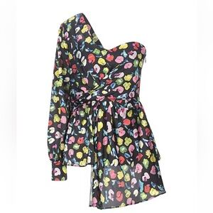 AMEN One-shoulder top